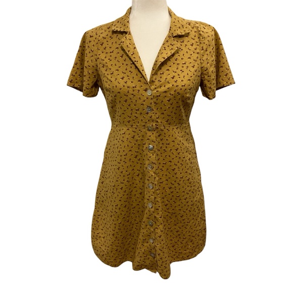 Madewell | Dresses | Mustard Yellow Buttonup Madewell Dress | Poshmark
